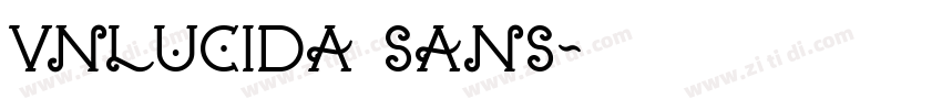 VNlucida sans字体转换